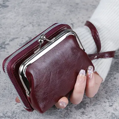 Women's Wristlet Short Wallet with Large Coin Pouch and Card Slots - 8