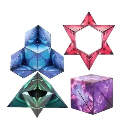 Magnetic Transforming Magic Cube 3D Geometric Educational Toy - 6