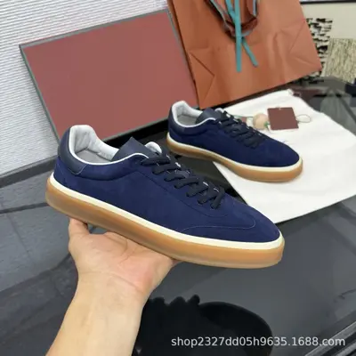 2026LP1:1 Herren-Schnürschuhe aus echtem Leder, Freizeitschuh - 9