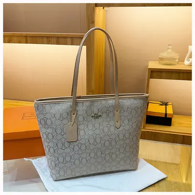 Large Capacity Retro Tote Bag, Commuter Single-Shoulder Handbag - 11
