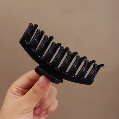 New Minimalist Temperament Hair Clip Women Soft Silicone Shark Clip Korean High-end Feel Claw Clip Large Volume Cross-border Hair Accessories - 13
