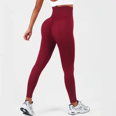 Hochtaillierte Yoga-Caprihose, bauchformend, schnelltrocknend, elastisch - 9