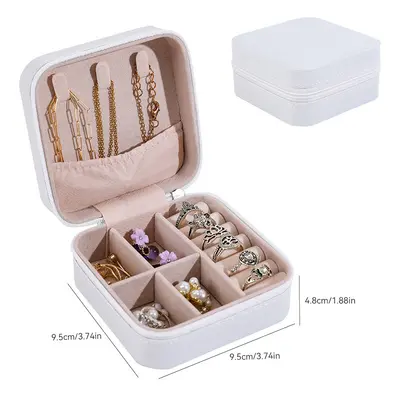 Free shipping jewelry box necklace earring storage box elegant travel portable hand jewelry ring box new style - 7