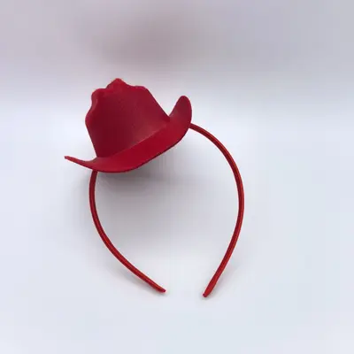 Pink Cowboy Hat with Light Headband, Festival Costume - 9