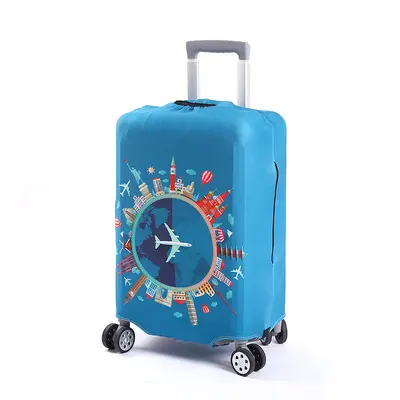 行李箱保护套耐磨弹力箱套拉杆箱旅行箱外套防尘罩加厚牛奶丝印花