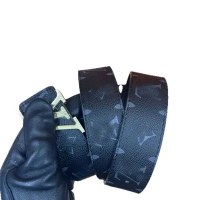 L Erkek Bel Kemeri Baskı V Toka Klasik Trend Rahat Vintage Ekose Desen Çok Amaçlı Jean Pantolonu İş Toptan Deri Kemer