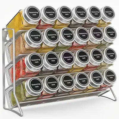 Amazon cross-border storage shelf wall-mounted spice rack kitchen cabinet storage shelf