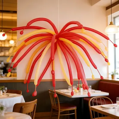 260 Magic Long Balloons in Dopamine Colours for Party Decoration - 12