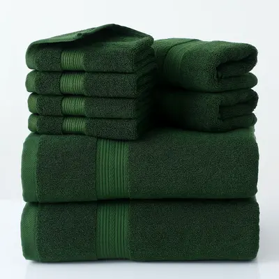 Cotton Towel Set Bath Towels 3-Piece 6-Piece - 12