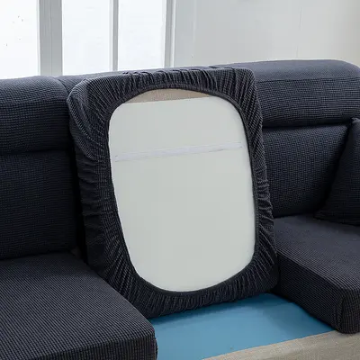 Mais-Samtkissen-Sofabezug, Sofabezug mit vollständiger Abdeckung, hochelastischer Chaiselongue-Kombinationssofabezug, schlicht und modern - 10