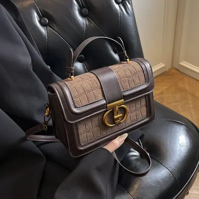 2026 Women's Retro Small Square Bag, Single Shoulder or Crossbody - 9
