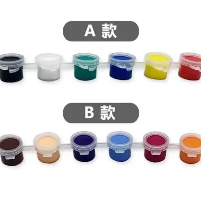 Nezha yüksek parlaklıkta pigment 12 renkli emaye alçı bebek boyama çocuk DIY boyama grafiti akrilik boya seti