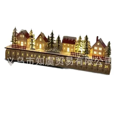 Christmas Village Advent Calendar Home Decoration - 6