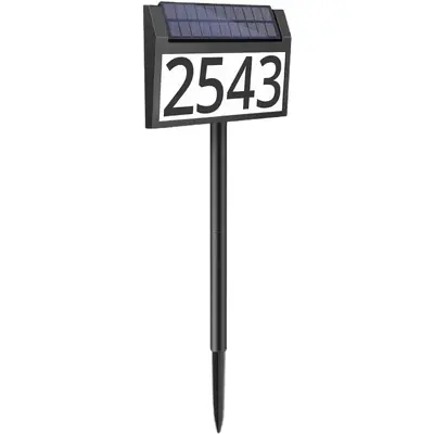 Solar Induction Wall Lamp Waterproof Digital Plate