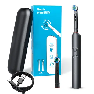 Adult Rotating Electric Toothbrush, Rechargeable, Fully Waterproof, Small Round Head - 2