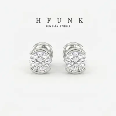 18K Gold-Plated Moissanite Ear Cuff, Non-Fading Women's Earring