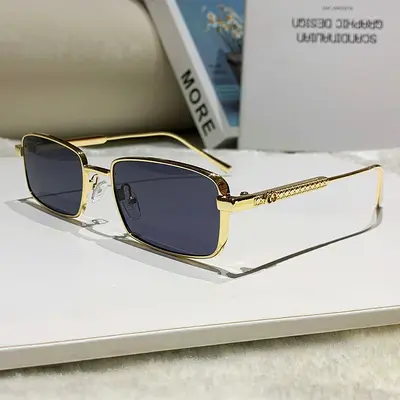 Old Money Style Men's Sunglasses, Small Frame, UV Protection - 7
