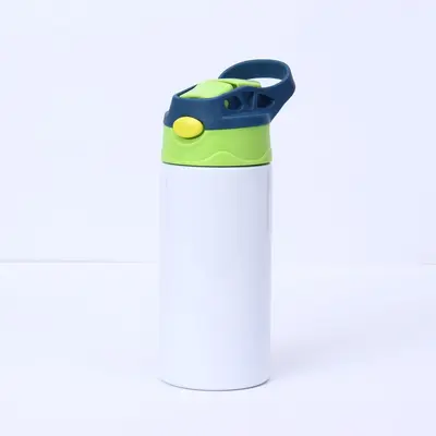 Isı Transferli Termos Bardak 304 Paslanmaz Çelik, Pipetli, Taşınabilir