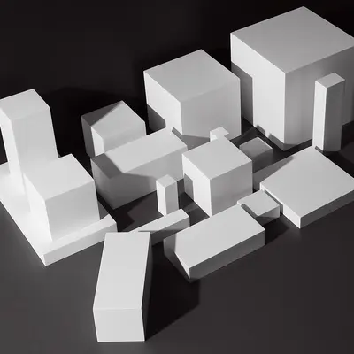 Photography geometry photo scene white small square cuboid box product photography background decoration arrangement