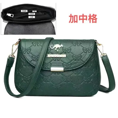 Women's Mom Bag in Textured Faux Leather for Everyday Use - 13