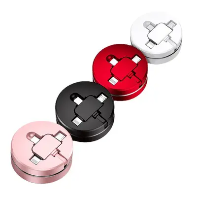 Kafeila 3-in-1 Apple şarj kablosu, 5A hızlı şarj, çekimiş