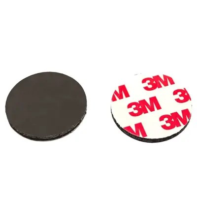 Runde Gummi-Weichmagnetplatte mit einseitiger Klebefläche