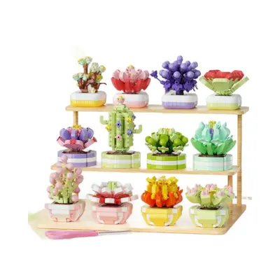 Cartoon Figure Building Blocks, Assembled Ornament
