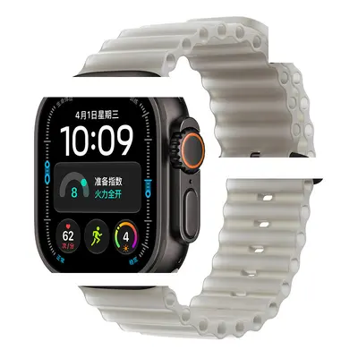 Translucent Ocean Band for Apple Ultra 4/S10/11, Stretch Clasp - 10