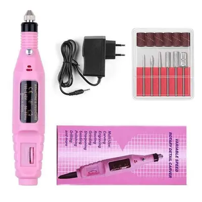 Tragbarer USB-Elektro-Nagelfeiler mit Nagelpflege-Schleifer, Nagelhaut-Entferner und Polierwerkzeug für grenzüberschreitende Beauty-Anwendungen - 12
