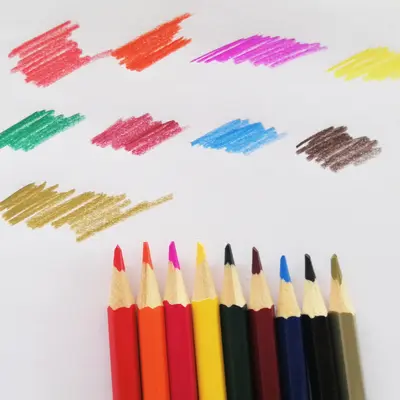 50 renk ahşap renkli kalem seti sanat ressam