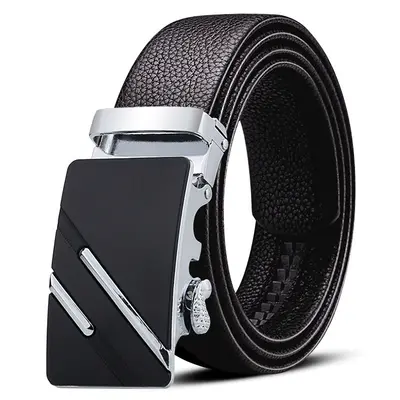 Men's belt with automatic buckle gravel belt work gift online store clothing accessories gift pants belt manufacturer wholesale - 12