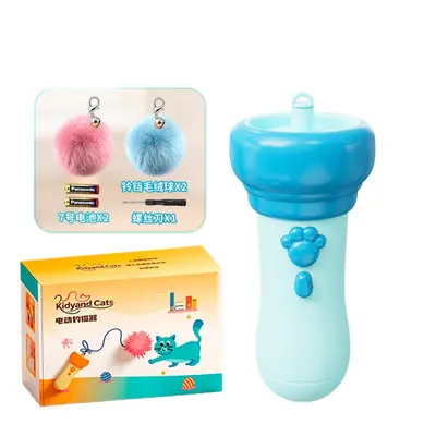 Electric Cat Teaser Toy with One-Click Ejection, Interactive - 6