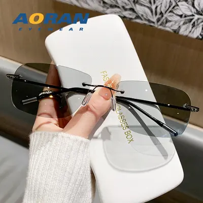 Herren-Sonnenbrille, polarisiert, extra leicht, randlos - 10