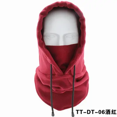 Winter Windproof Fleece Cycling Balaclava with Neck Warmer, Hooded - 12