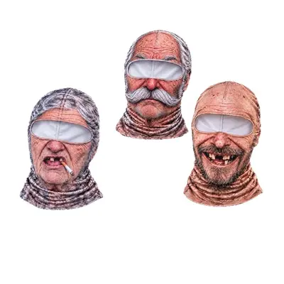 Winter Cycling Balaclava, Breathable 3D Funny Face Mask for Skiing and Motorcycling