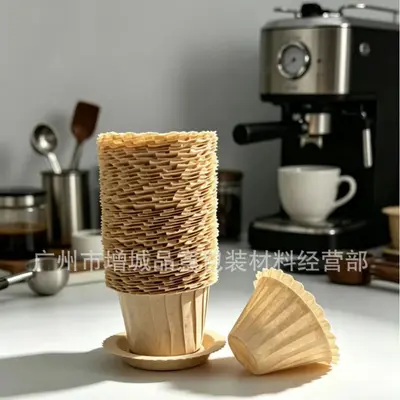 Natural Disposable K-Cup Coffee Filter Paper for Capsule Coffee Machines - 4