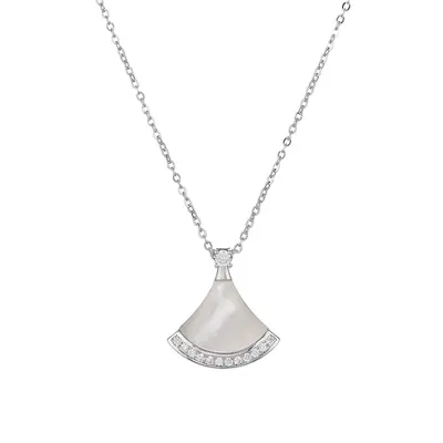 White mother-of-pearl necklace collarbone chain - 6