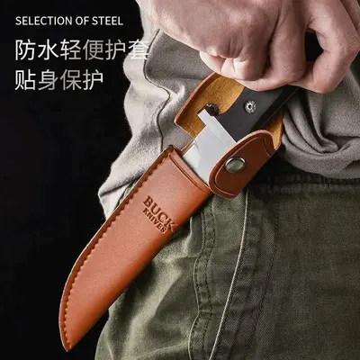 Yangjiang 2008 Tactical Straight Knife, Full Tang, Wooden Handle Survival Knife