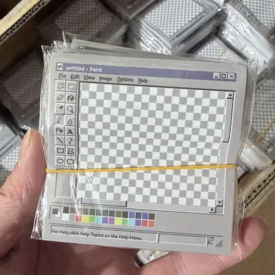 50 Sheets Retro Floppy Disk Sticky Notes, Creative DIY Memo Pads - 7