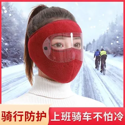 Full Face Mask for Electric Bike Riding, Thick, Neck and Ear Protection, Winter - 10