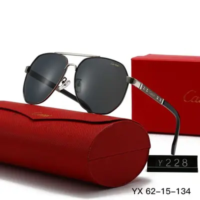 Metal Polarized Sunglasses, Large Frame, European and American Fashion - 4