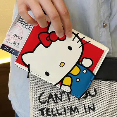 可爱猫可爱猫卡通护照夹证件包保护套多功能卡包出国旅行便携收纳 - 12