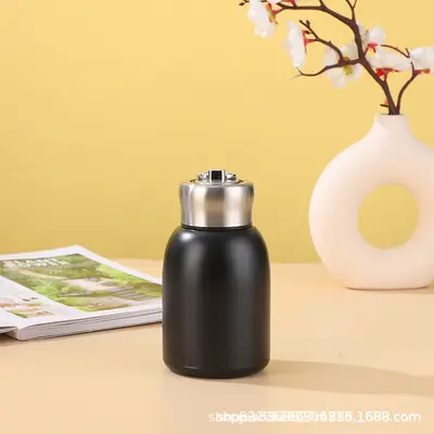 Sevimli Mini Termos Bardak 304 Paslanmaz Çelik, Taşıma Halkalı - 8
