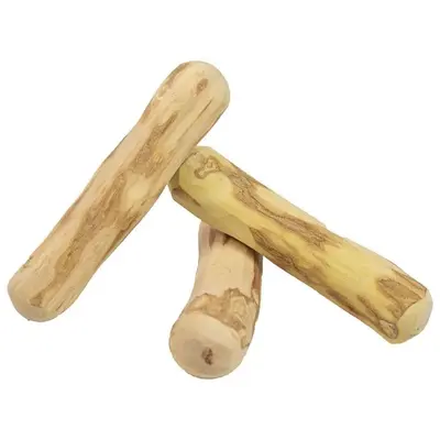 Natural Coffee Wood Dog Chew Stick, Durable Teeth Cleaning Toy - 6