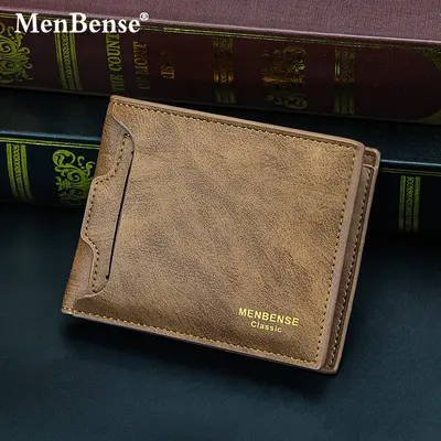 MenBense новый мужской кошелек короткий модный повседневный большой вместимости с множеством слотов для карт держатель для карт короткий мужской кошелек