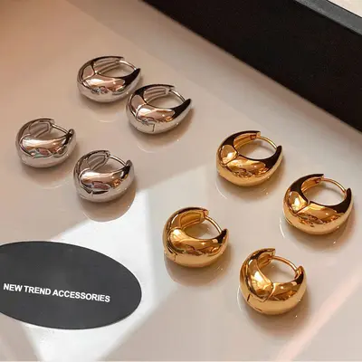 925er Sterlingsilber-Tropfenohrringe für Damen, goldfarben