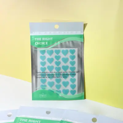 Heart Pattern Hydrocolloid Acne Patch for Day and Night Use - 12