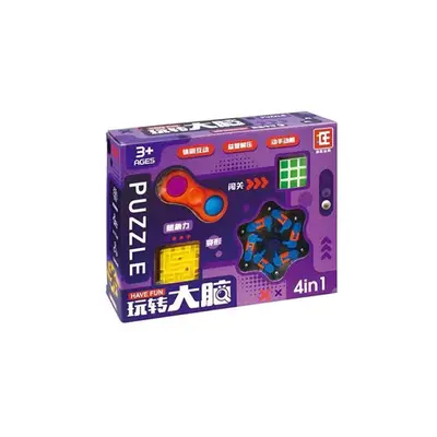Children's Intelligence Cube and Ball Maze Puzzle Toy Set - 6