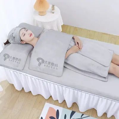 Schönheitssalon Mikrofaser-Handtuchset, saugfähige Badetücher - 3