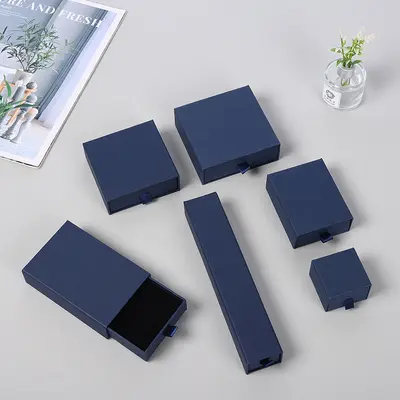 Drawer Jewelry Box Earring Stud Packaging Carton Ring Earring Box Can Add Logo Necklace Box - 9